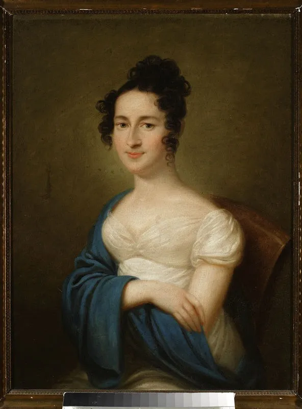 Portrait of Salomea Zawadzka née Mikołajewska, by Franciszek Ksawery Lampi, oil, 1817