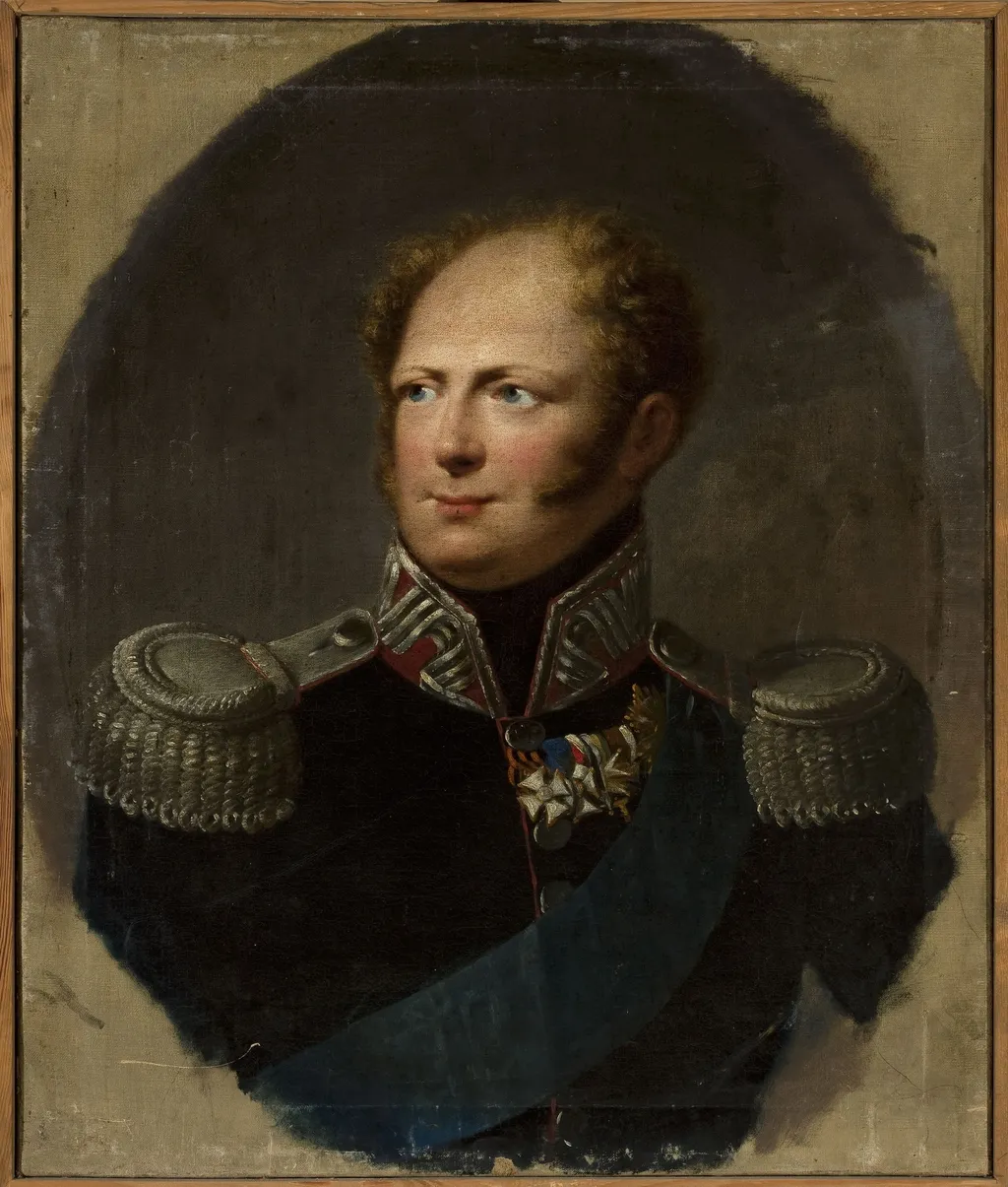 Portrait of Tsar Alexander I, by Franciszek Ksawery Lampi, oil, 1827