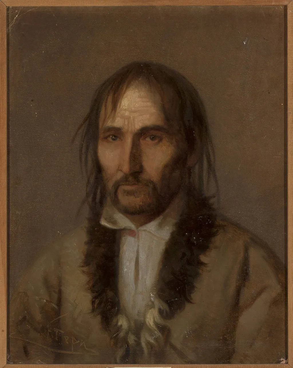 Head of a Highlander, by Franciszek Tepa, oil, 1869