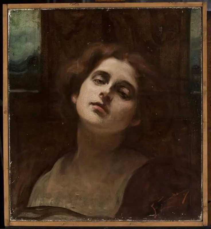Head of a woman, by Franciszek Żmurko