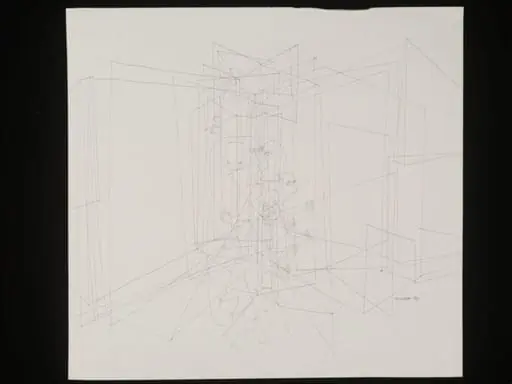 Men in a space-net, by Franciszka Themerson