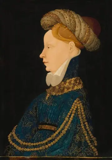 Profile Portrait of a Lady, by Franco-Flemish 15th Century, 1410