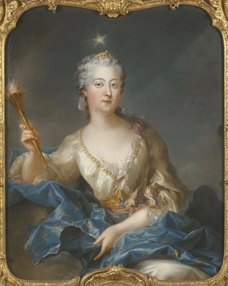 Lovisa Ulrika, as Aurora, by François Adrien Grasognon Latinville, oil, 1749
