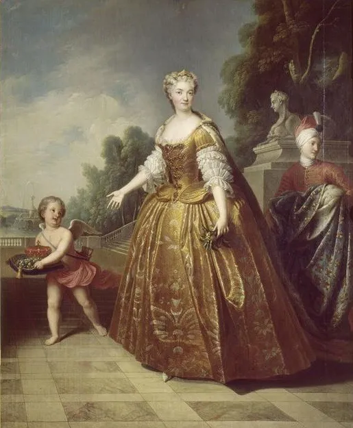 Portrait of Marie Leszczyńska, Queen consort of France, by François Albert Stiémart, oil, 1733