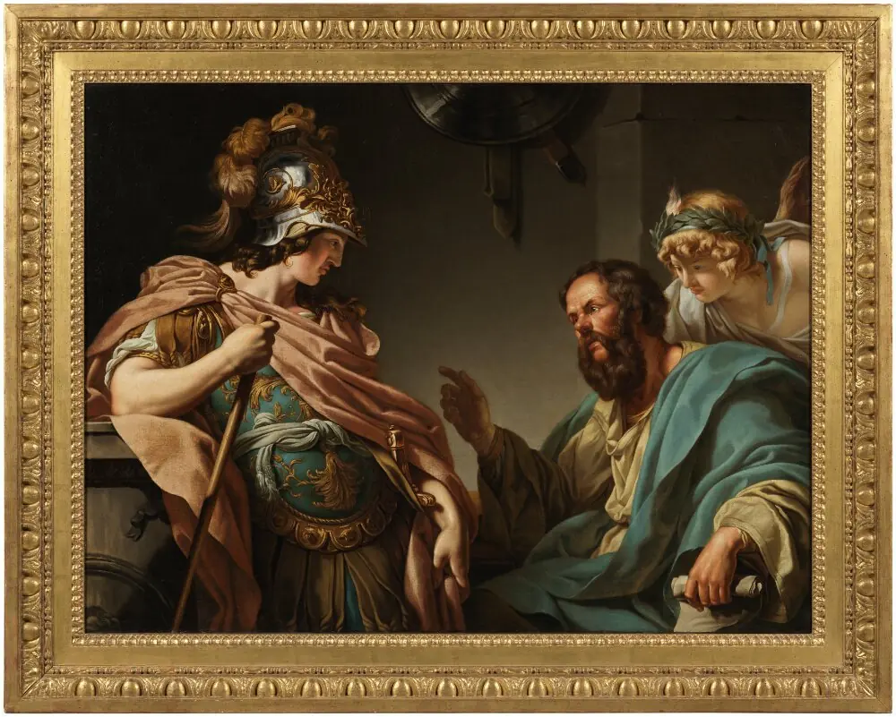 Alcibiades being taught by Socrates, by François-André Vincent