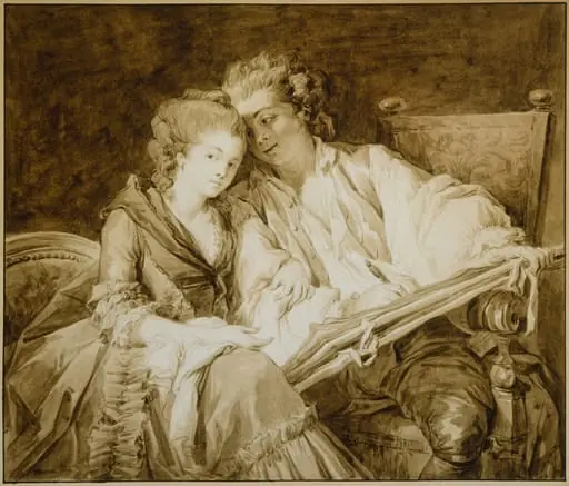 The Drawing Lesson, by François-André Vincent