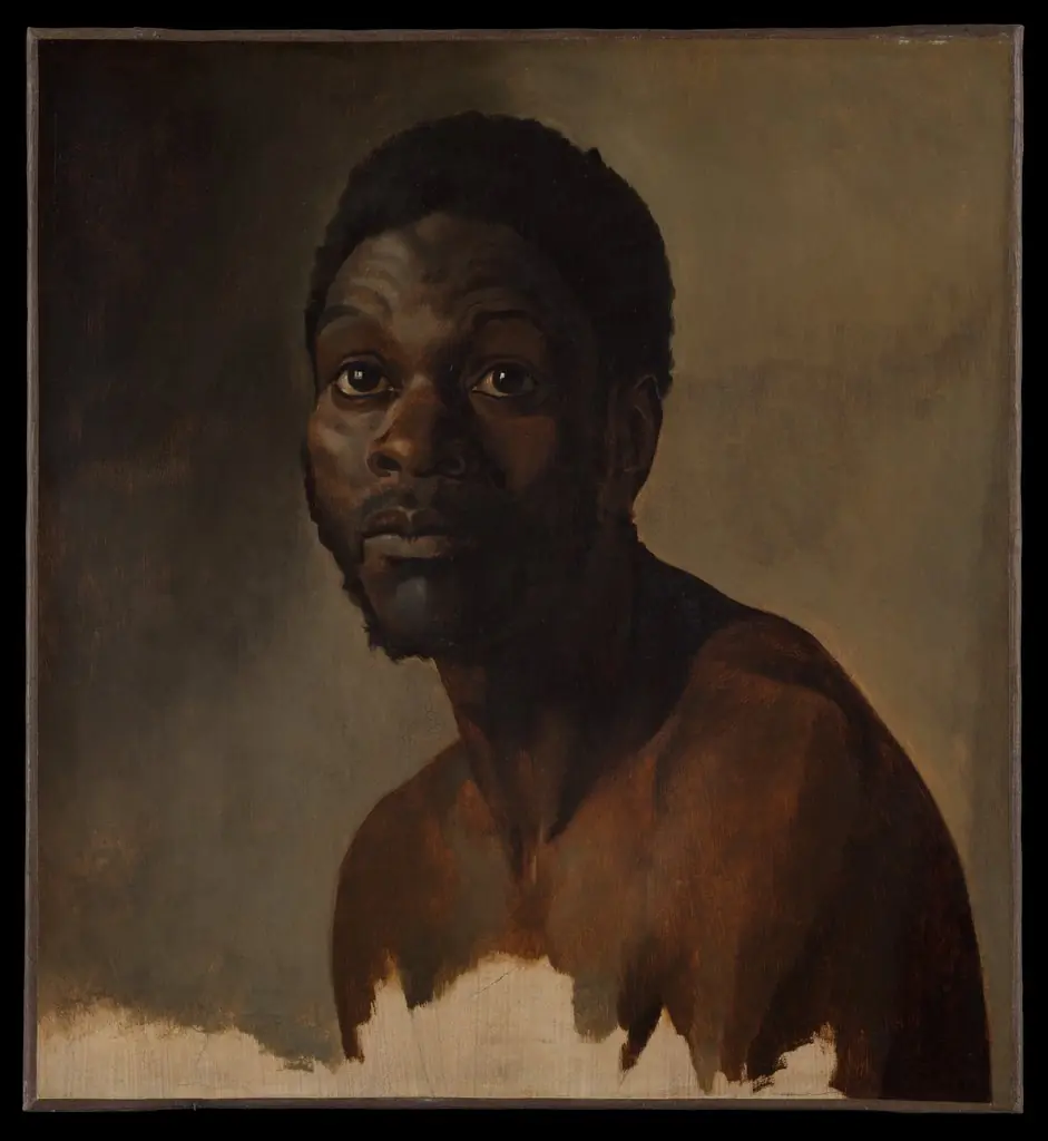Bust-Length Study of a Man, by François-Auguste Biard