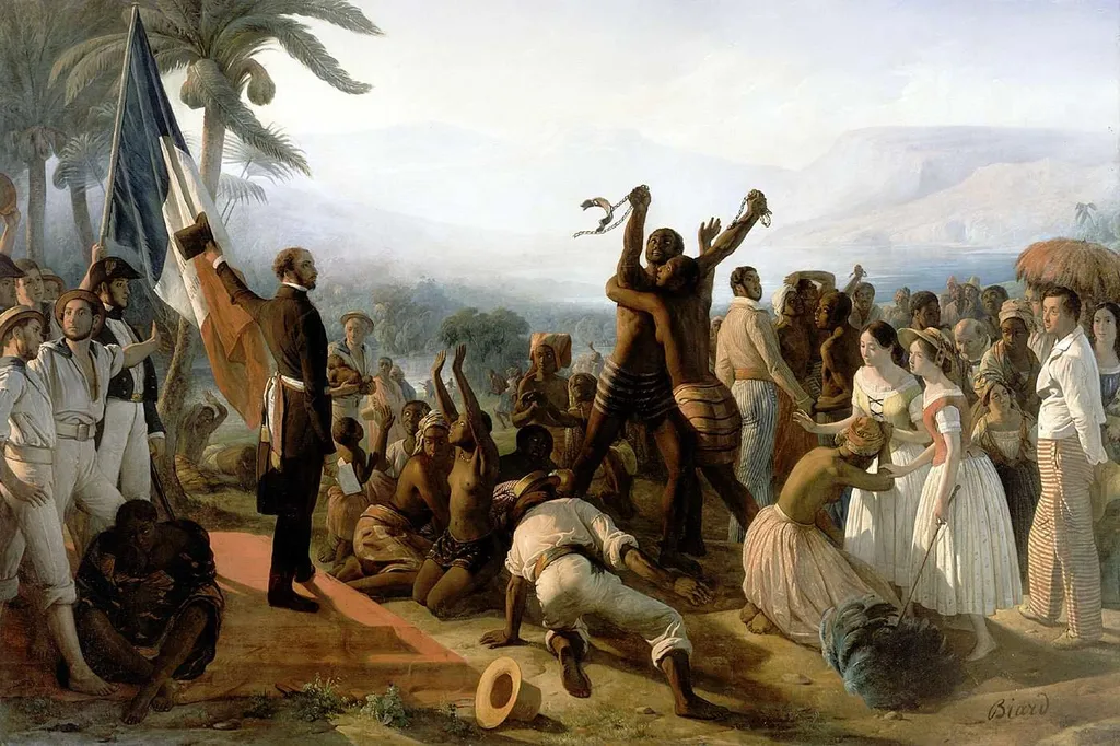 Proclamation of the Abolition of Slavery in the French Colonies, 27 April 1848, by François-Auguste Biard, oil, 1848