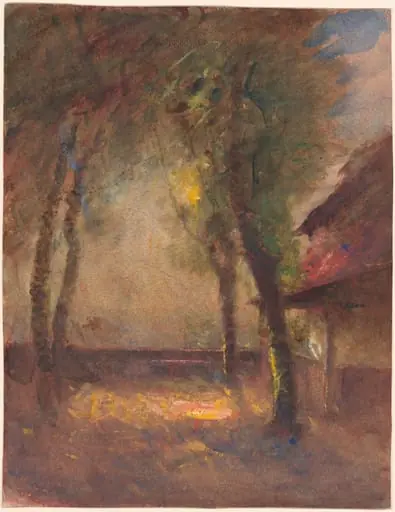 The Terrace of the Ravier House in Morestel, by François-Auguste Ravier