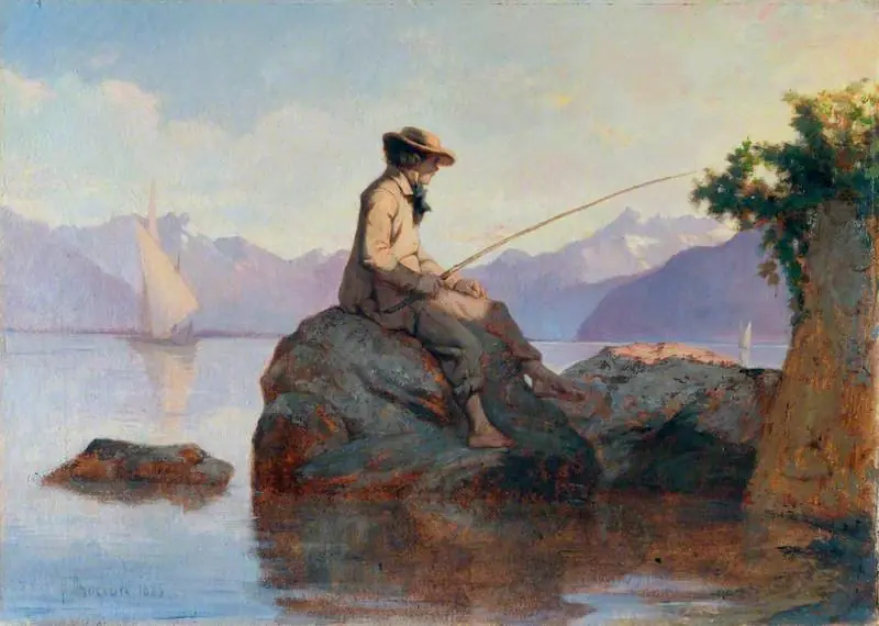 Fishing, by François Bocion