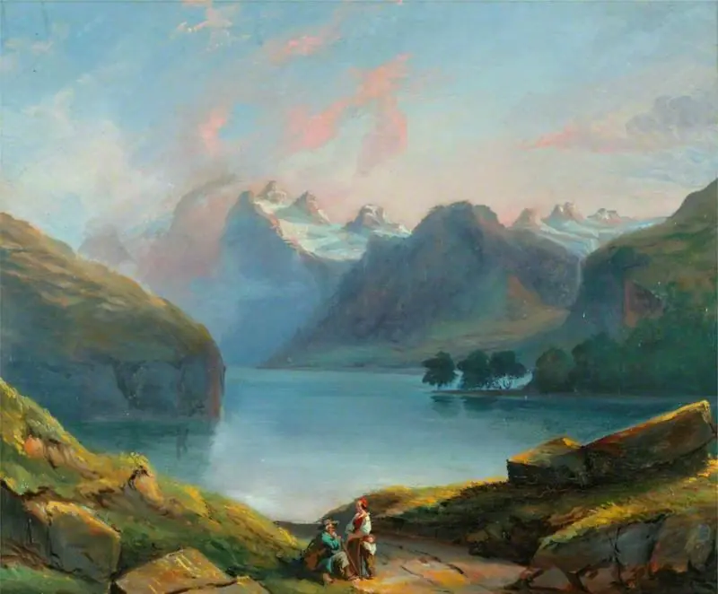Lake Scene, by François Bocion
