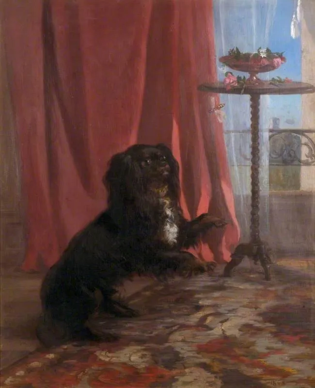 The Reverend Townshend's Dog, by François Bocion, oil, 1855