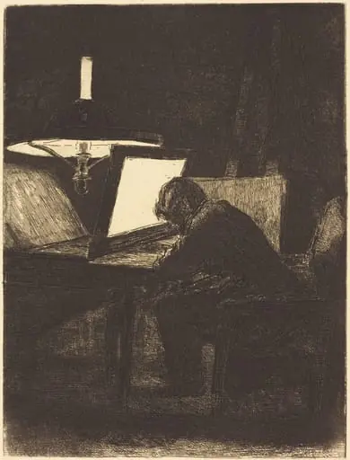 Printmaker (Le Graveur), by François Bonvin