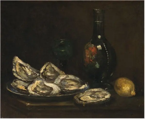 Still Life with Oysters, by François Bonvin
