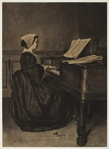 Woman at the Spinet, by François Bonvin