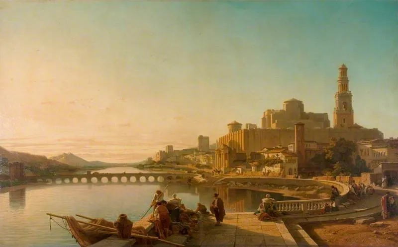 Córdoba, Spain, by François Bossuet, oil, 1863