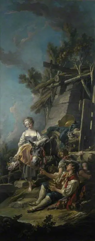 A Pastoral Scene ('L'Offrande a la Villageoise'), by François Boucher