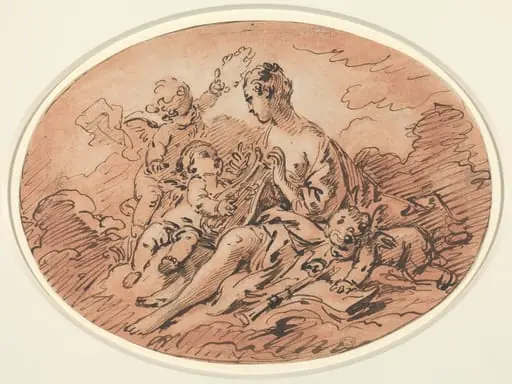 Allegory of Music, by François Boucher