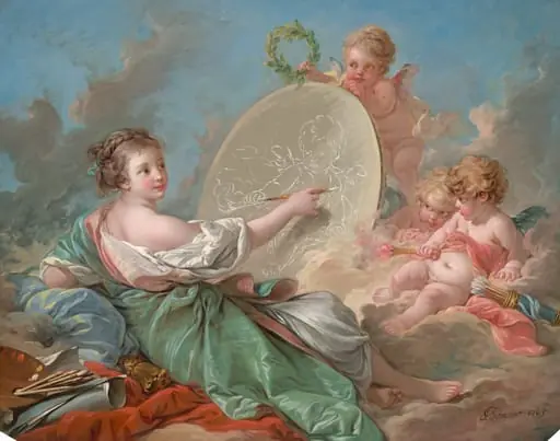 Allegory of Painting, by François Boucher