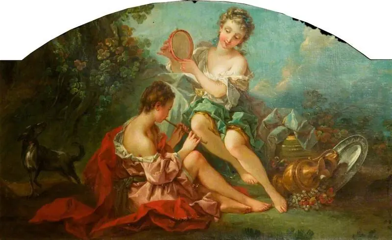 Arcadian Nymphs Making Music, by François Boucher