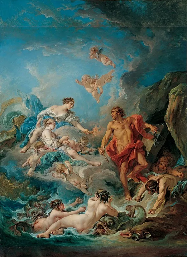 Juno Asking Aeolus to Release the Winds, by François Boucher, oil, 1769
