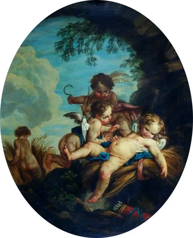L'amour moissonneur (Cupid as a Reaper), by François Boucher
