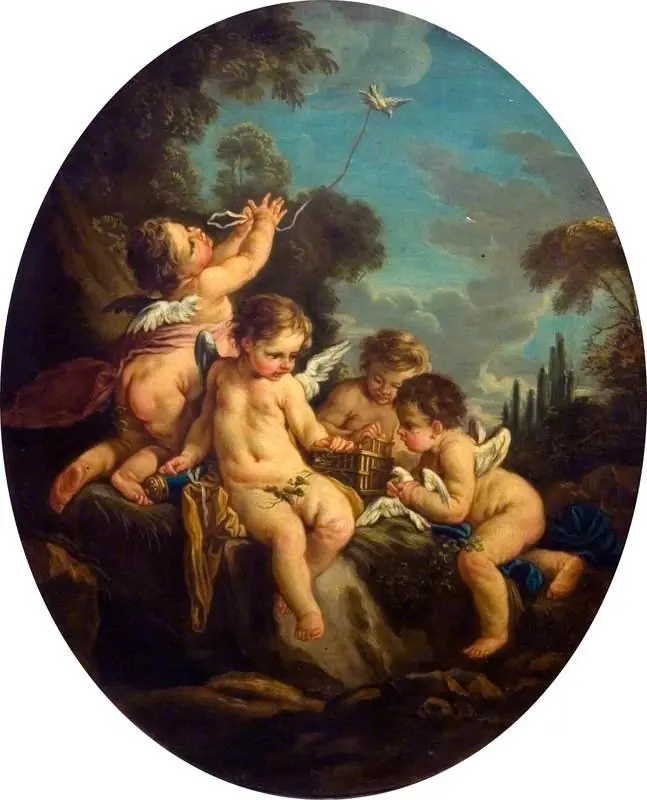 L'amour oiseleur (Cupid as a Bird-Catcher), by François Boucher
