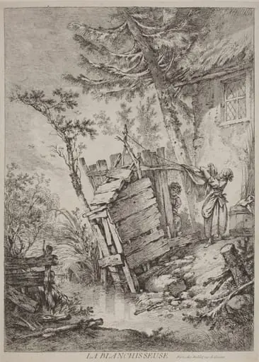 La Blanchisseuse, by François Boucher