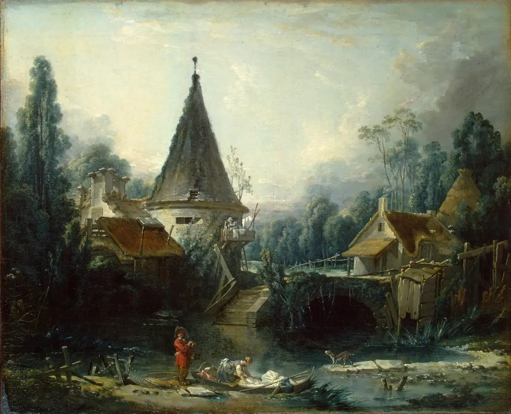 Landscape near Beauvais, by François Boucher
