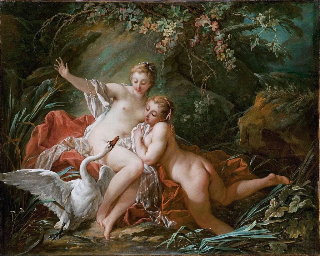 Leda and the Swan, by François Boucher, oil, 1742