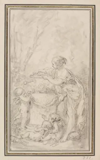 The Altar of Friendship [l’Autel de l'Amitié], by François Boucher