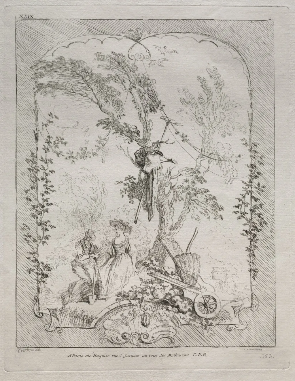 The Proposal, by François Boucher, 1730