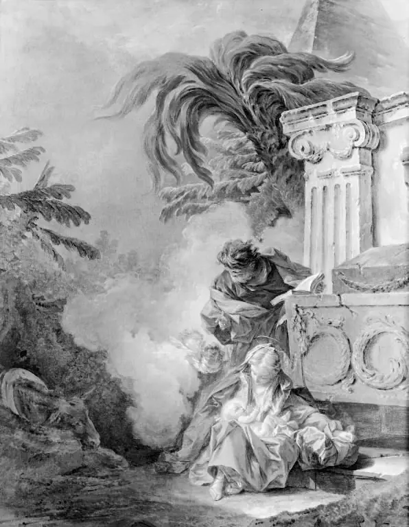 The Rest of the Holy Family during the Flight into Egypt, by François Boucher