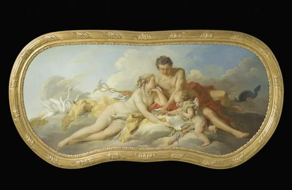 Venus and Mercury Instructing Cupid, by François Boucher
