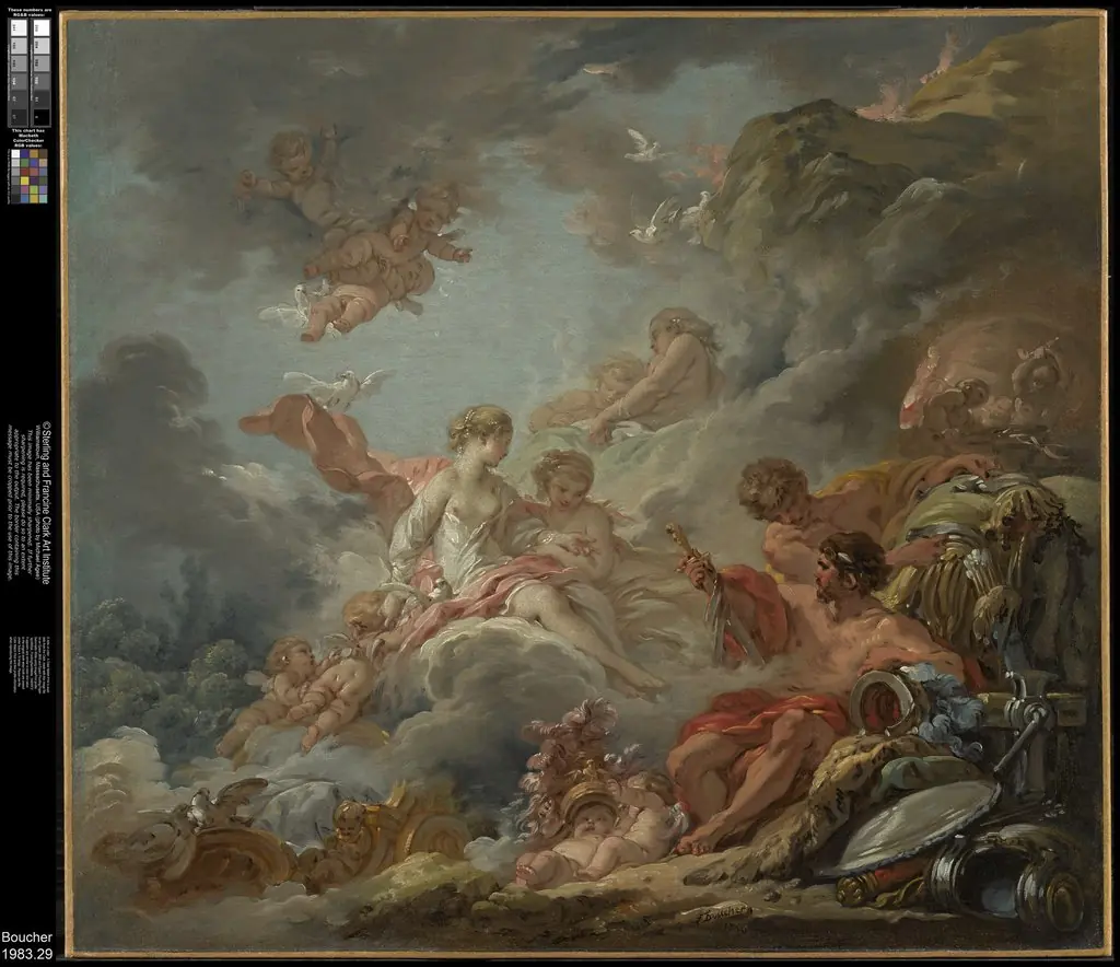Vulcan Presenting Arms to Venus for Aeneas, by François Boucher
