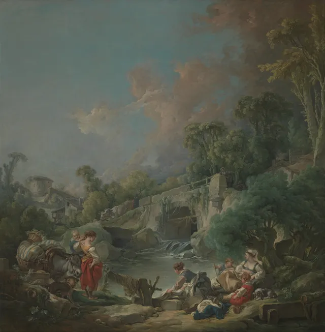 Washerwomen — François Boucher