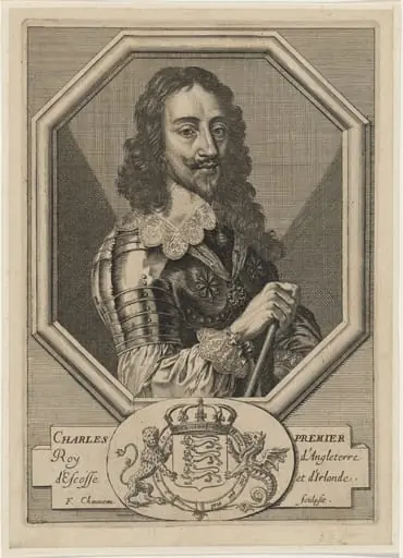 Charles I in an Octagonal Border, by François Chauveau