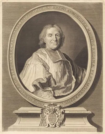 Cardinal Fleury, by François Chereau I