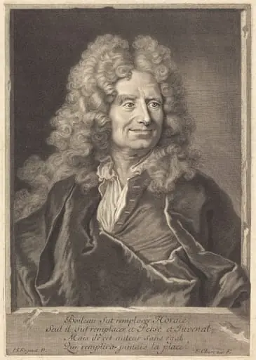 Nicholas Boileau, by François Chereau I
