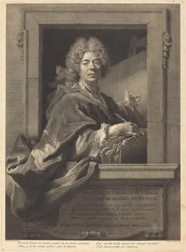 Nicolas de Largilliere, by François Chereau I