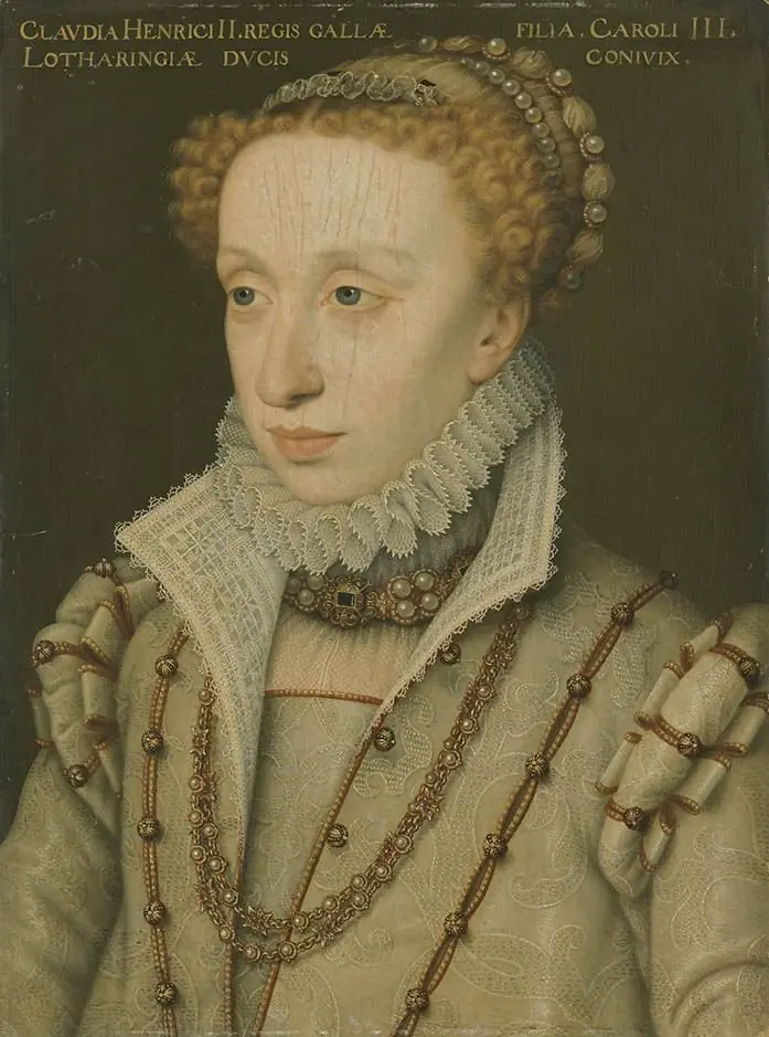 Portrait of Claudia de Valois (1547-1575), by François Clouet