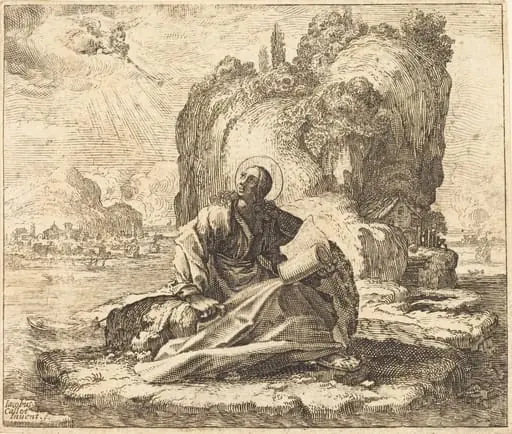 Saint John on the Isle of Patmos, by François Collignon