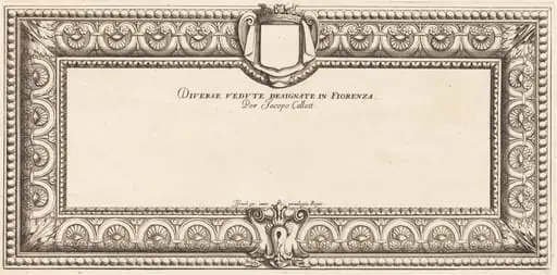 Title Page for Callot's "Various Italian Landscapes", by François Collignon