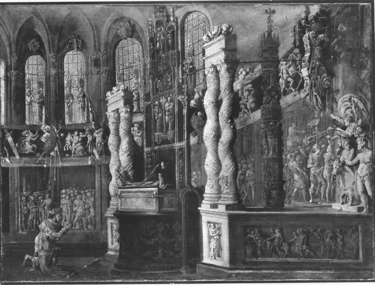 David im Tempel, by François de Nomé