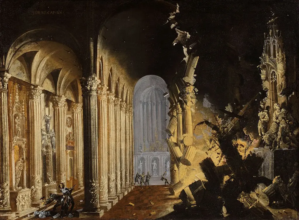King Asa of Judah Destroying the Idols, by François de Nomé