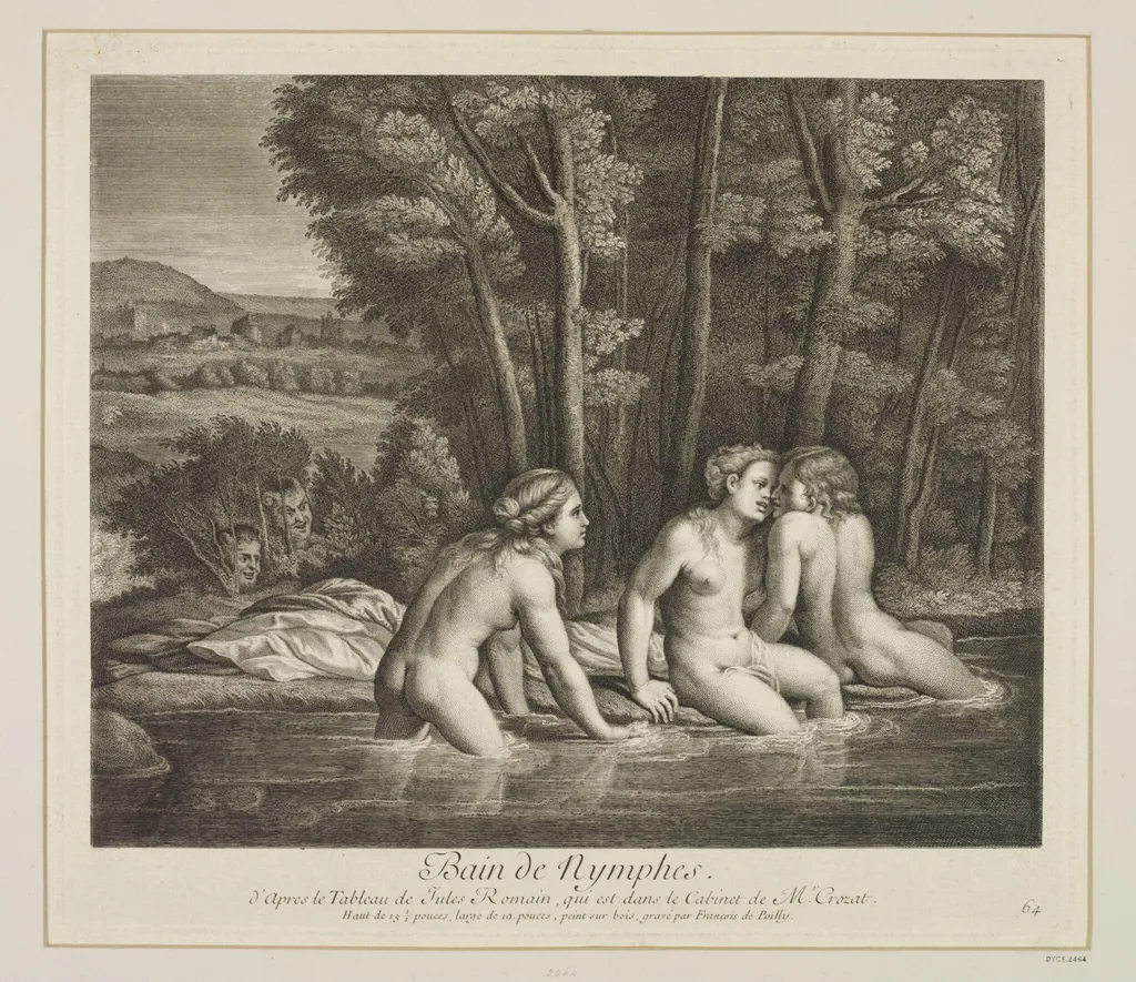 Nymphs Bathing, by François de Poilly, 1635