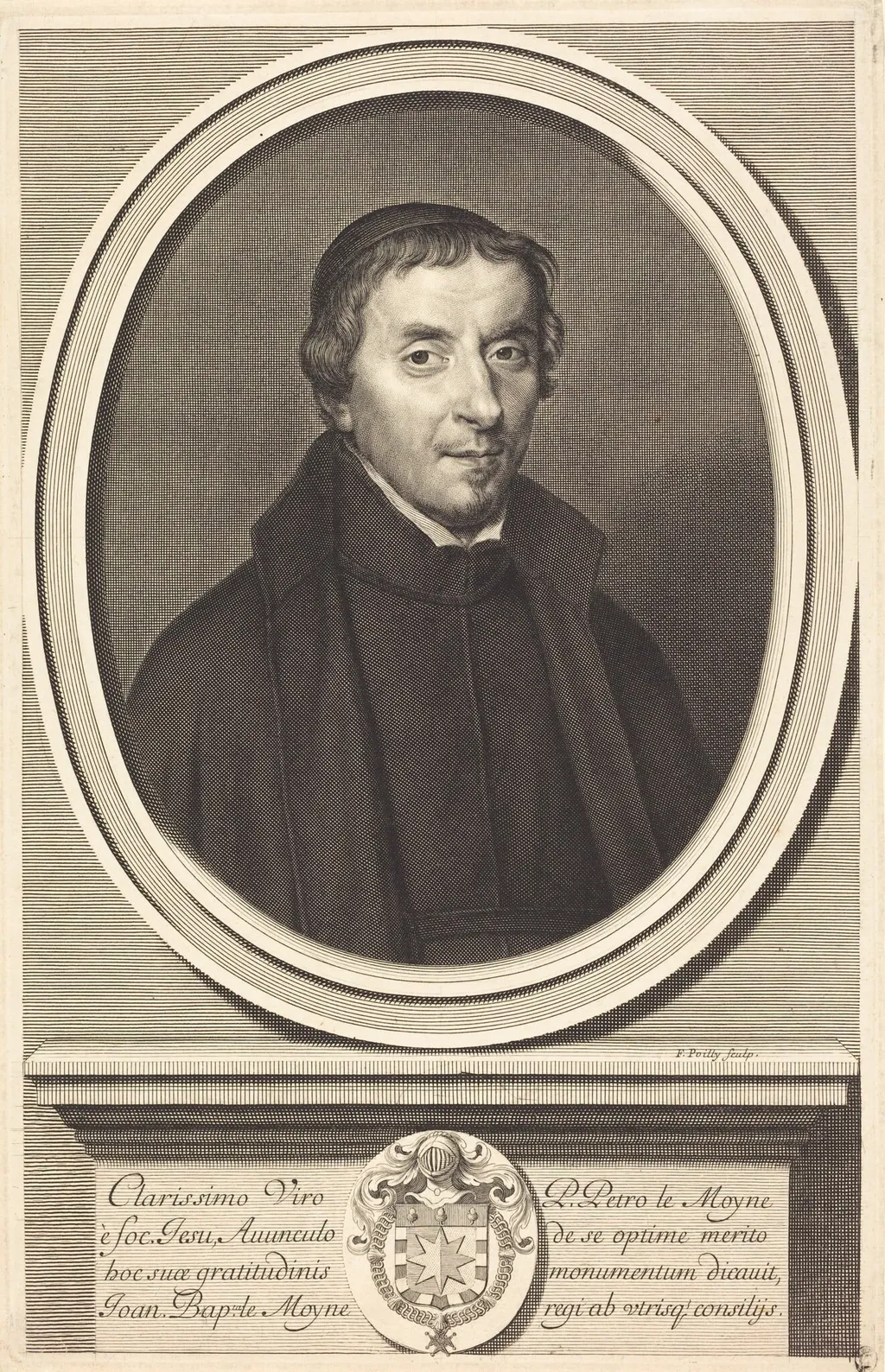 Pierre le Moyne, by Francois de Poilly I, ink, 1658