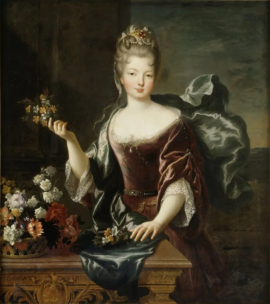 Françoise-Marie de Bourbon, Mademoiselle de Blois, Duchess of Orleans, by François de Troy