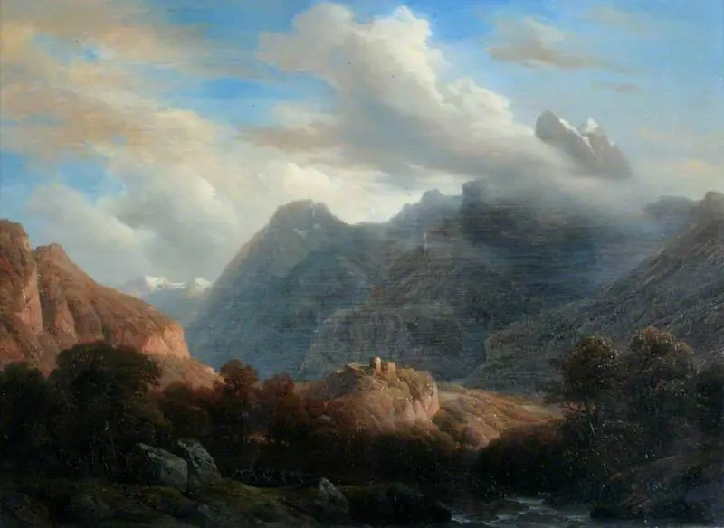 Study from Nature at Bex, by François Diday
