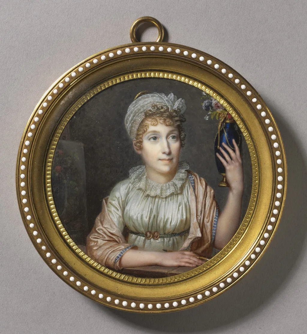 Portrait of Anne Vallayer-Coster, by François Dumont, unspecified, 1804